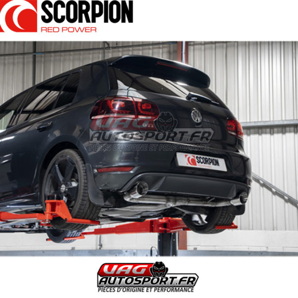 Cat-back inox sans intermédiaire Predator - VW Golf Mk6 Gti 2.0 Tsi et Edition 35 (2009 2013) - SVWS071 - Scorpion – Image 6