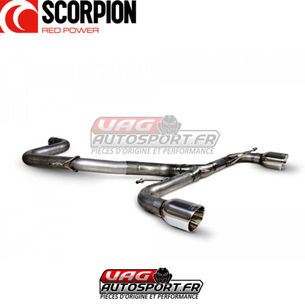 Cat-back inox sans intermédiaire Predator - VW Golf Mk6 Gti 2.0 Tsi et Edition 35 (2009 2013) - SVWS071 - Scorpion