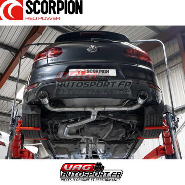 Cat-back inox sans intermédiaire Predator - VW Golf Mk6 Gti 2.0 Tsi et Edition 35 (2009 2013) - SVWS071 - Scorpion – Image 5