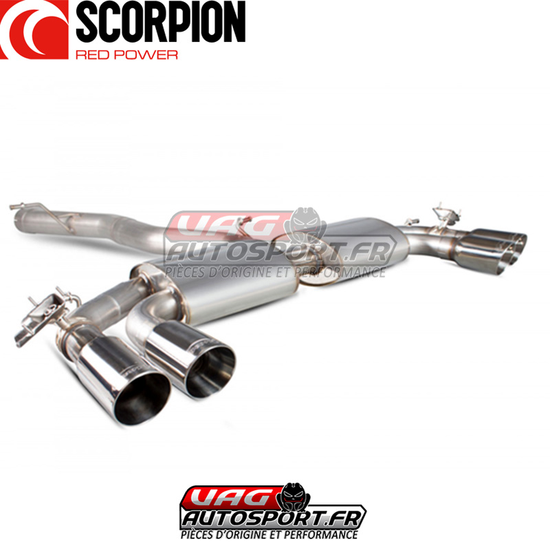 Demi-ligne / Cat-back sans intermediaire avec valves electroniques – Audi SQ2 (2019 2022) – SAUS090 – Scorpion