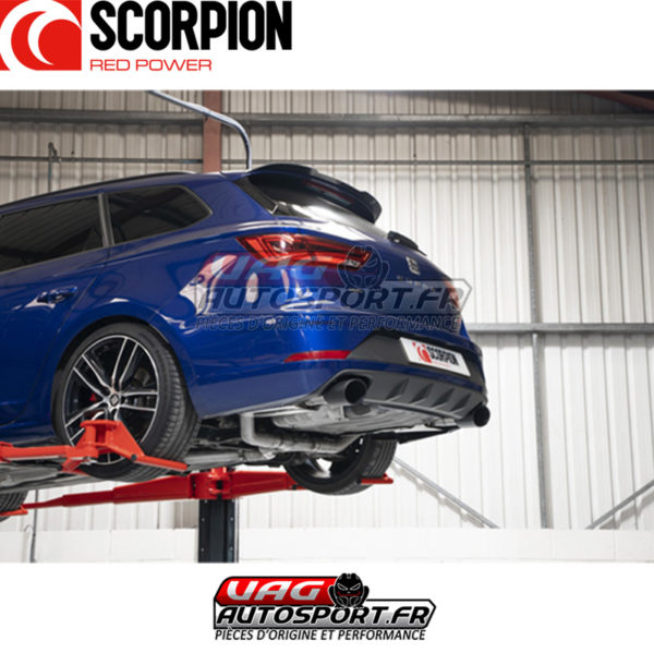 Cat-back sans intermédiaire ( demi ligne d'échappement ) - Seat Leon Cupra ST 300 4Drive - SSTS017C - Scorpion – Image 6