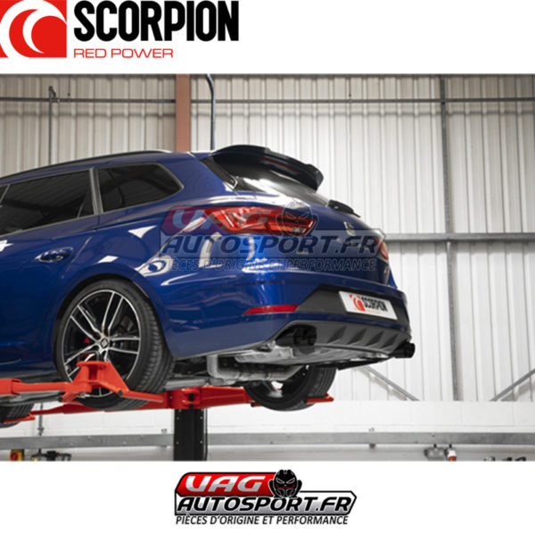 Demi-ligne INOX (Cat-back) sans intermédiaire - Seat Leon Cupra ST 300 4Drive - SSTS017DC - Scorpion – Image 6