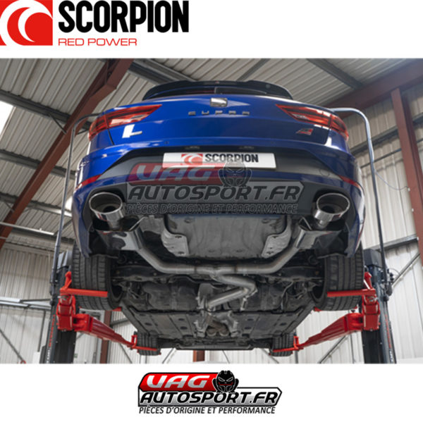 Demi-ligne d'échappement avec suppression d'intermédiaire - Seat Leon Cupra ST 300 4Drive (2018 2022) - SSTS017 - Scorpion – Image 5