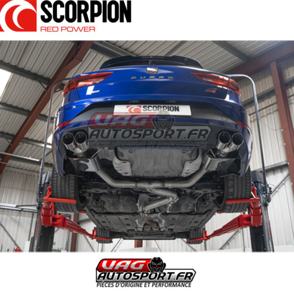 Demi-ligne / Cat-back sans intermédiaire - Seat Leon Cupra ST 2.0 TSI 300cv 4Drive - SSTS017D - Scorpion – Image 5