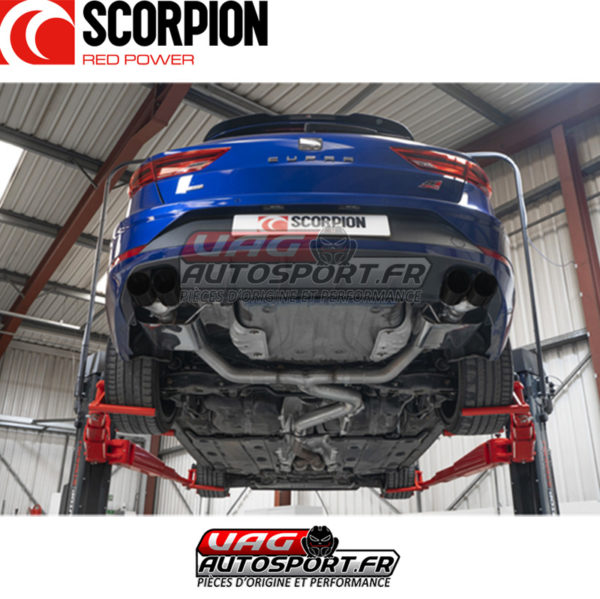 Demi-ligne INOX (Cat-back) sans intermédiaire - Seat Leon Cupra ST 300 4Drive - SSTS017DC - Scorpion – Image 5