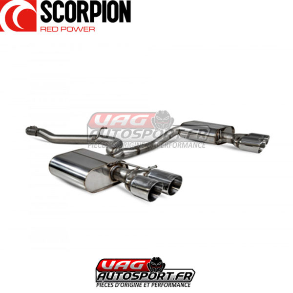 Cat-back inox sans intermédiaire - Seat Leon Cupra ST 300 Carbon Edition (2018 2019) - SSTS014 - Scorpion