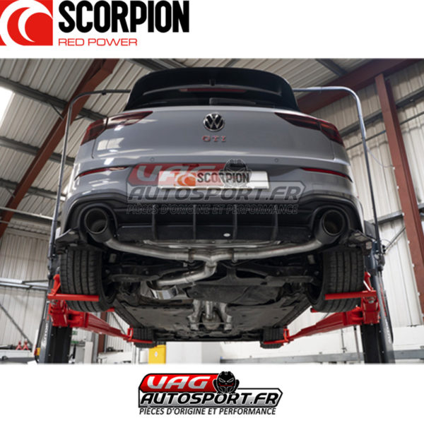 Demi-ligne / Cat-back sans intermediaire - Volkswagen Golf 8 GTI Clubsport - SVWS069CF - Scorpion – Image 5