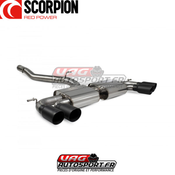 Demi-ligne / Cat-back sans intermédiaire sans valve - VW Golf 8R - 2.0 TSI EA888.4 - SVWS066C - Scorpion – Image 2