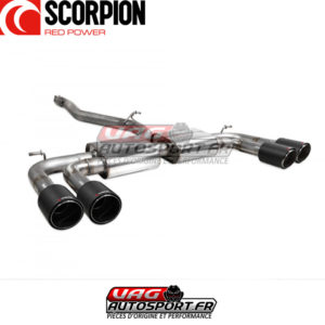 Demi-ligne d'échappement INOX 80mm - Audi S3 8V Facelift 20 TFSI EA888 GEN3 avec FAP (2019 2020) - SAUS097CF - Scorpion