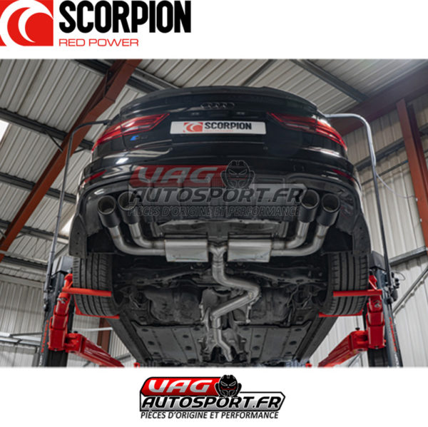 Demi-ligne d'échappement INOX 80mm - Audi S3 8V Facelift 20 TFSI EA888 GEN3 avec FAP (2019 2020) - SAUS097CF - Scorpion – Image 5
