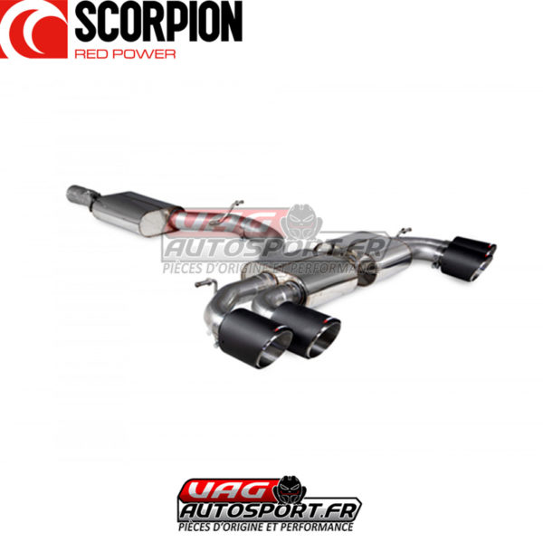 Demi-ligne d'échappement INOX 3" - Audi S3 8Y Sportback - SAU094CF - Scorpion – Image 2