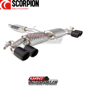 Demi-ligne INOX apres FAP avec silencieux et avec valves électroniques - Audi SQ2 - SAU090CF - Scorpion