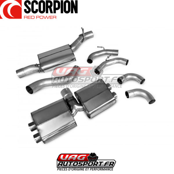 Demi-ligne d'échappement INOX 3" - Audi S3 8Y Sportback - SAU094CF - Scorpion – Image 5