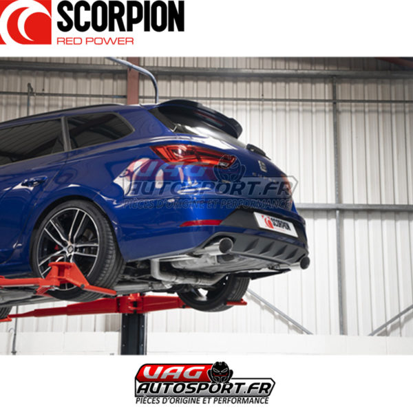 Demi-ligne / cat-back apres FAP avec silencieux - Seat Leon Cupra ST 300 4Drive (2018 2022) - SST017 - Scorpion – Image 6