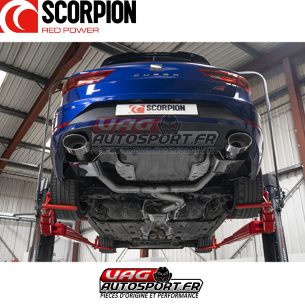 Demi-ligne / cat-back apres FAP avec silencieux - Seat Leon Cupra ST 300 4Drive (2018 2022) - SST017 - Scorpion – Image 5
