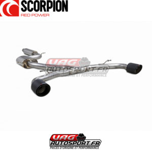 Cat-back INOX 3" avec silencieux et sorties Ascari - VW Golf 8 GTI Clubsport - SVW069CF - Scorpion