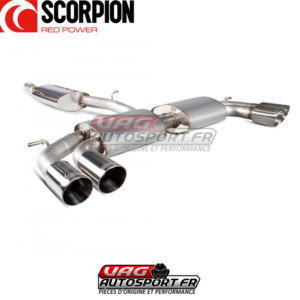 Cat-back apres FAP avec silencieux sans valve et sorties Daytona 100mm - Audi SQ2 - SAU091 - Scorpion
