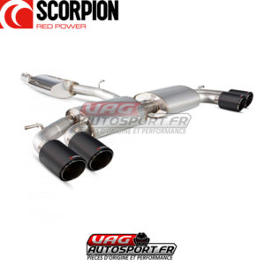 Cat-back INOX avec silencieux sans valve - Audi SQ2 - SAU091CF - Scorpion