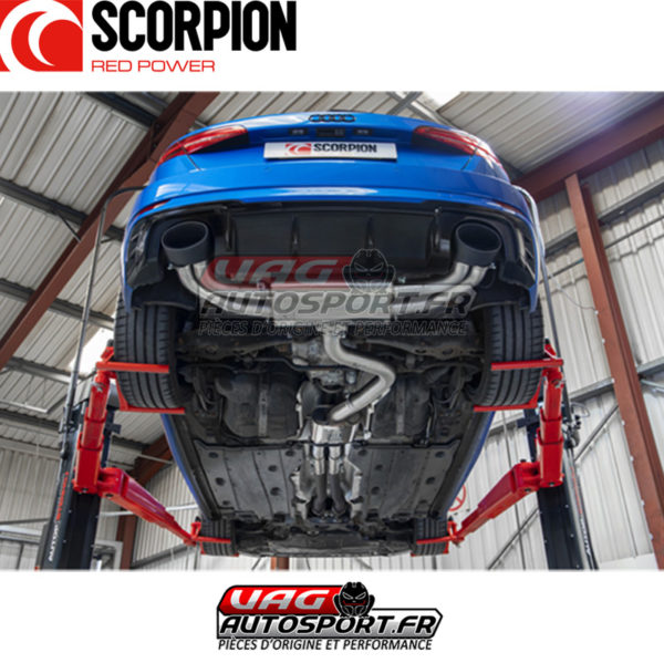 Demi-ligne d'échappement INOX 80mm - Audi RS3 8V Facelift - 2.5 TFSI EVO - SAU080CF - Scorpion – Image 6