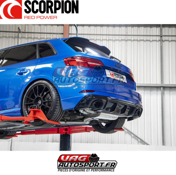 Demi-ligne d'échappement INOX 80mm - Audi RS3 8V Facelift - 2.5 TFSI EVO - SAU080CF - Scorpion – Image 5