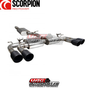 Demi-ligne / cat-back après FAP avec silencieux et valves - Audi S3 Saloon 8V Facelift 2.0 TSI EA888 GEN3 FAP (2019 2020) - SAU096C - Scorpion