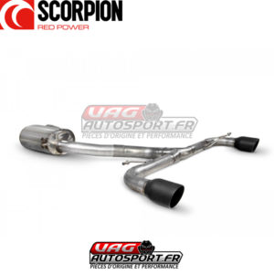 Demi-ligne INOX avec silencieux "Predator" - VW Golf Mk6 Gti 2.0 Tsi et Edition 35 2.0 TFSI EA113 K04 - SVW071C - Scorpion