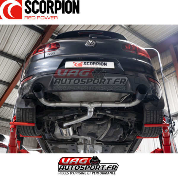 Demi-ligne INOX avec silencieux "Predator" - VW Golf Mk6 Gti 2.0 Tsi et Edition 35 2.0 TFSI EA113 K04 - SVW071C - Scorpion – Image 5