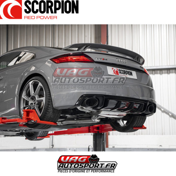 Demi-ligne d'échappement INOX avec silencieux et sorties Ascari EVO - Audi TTRS MK3 (8S) - 2.5 TFSI EVO - SAU082CF - Scorpion – Image 6