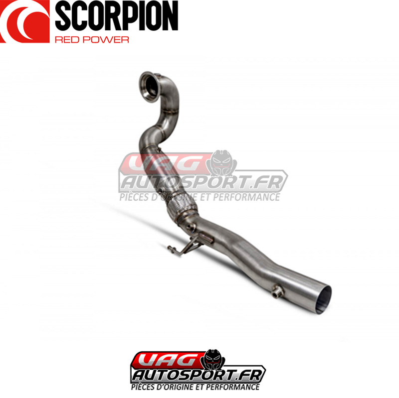 Downpipe avec catalyseur sport – Volkswagen Golf 8 GTI et Clubsport – 2.0 TSI EA888.4 – SVWX064 – Scorpion