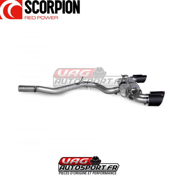 Demi-ligne / Cat-back apres FAP et valves - Audi S3 8Y Sportback (2020 2022) - SAUS093CF - Scorpion – Image 3