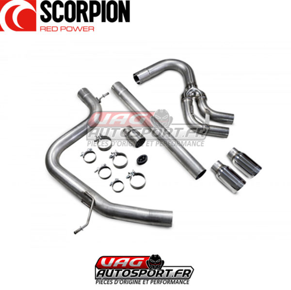 Demi-ligne / Cat-back - Volkswagen Golf 7 GTD 2.0 TDI (2013 2017) - SVWS067 - Scorpion – Image 3