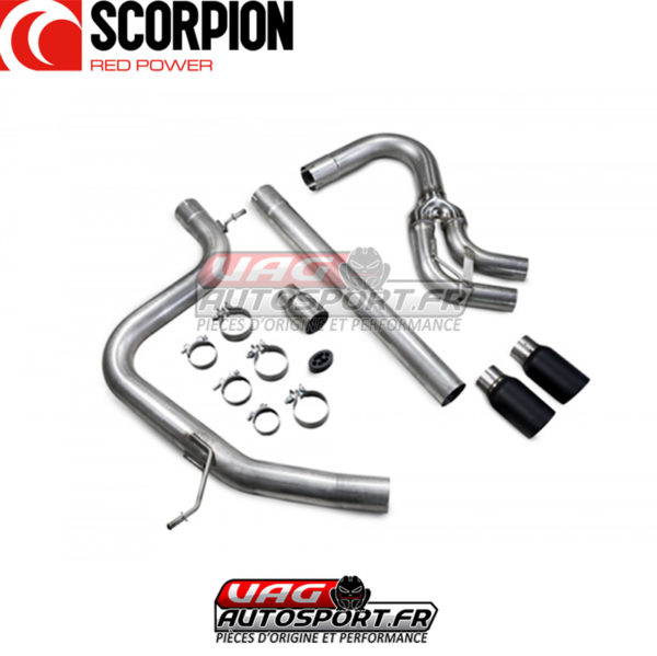 Demi-ligne / Cat-back - Volkswagen Golf MK7 GTD 2.0 TDI (2013 2017) - SVWS067C - Scorpion – Image 3
