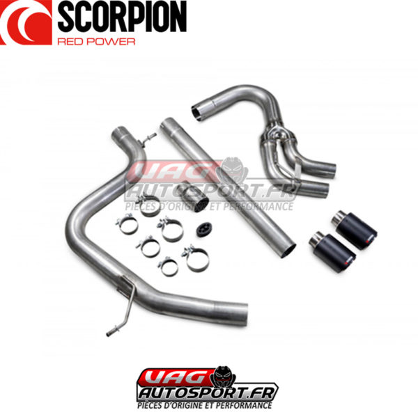 Demi-ligne / Cat-back - Volkswagen Golf 7 GTD 2.0 TDI 184cv (2013 2017) - SVWS067CF - Scorpion – Image 3