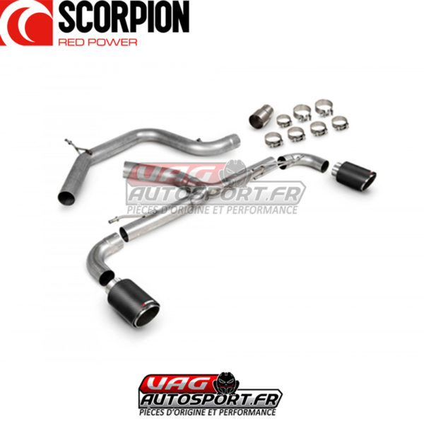 Demi-ligne d'échappement INOX sans intermédiaire "Predator" - VW Golf Mk6 GTi 2.0 Tsi et Edition 35 (2009 2013) - SVWS071CF - Scorpion – Image 3