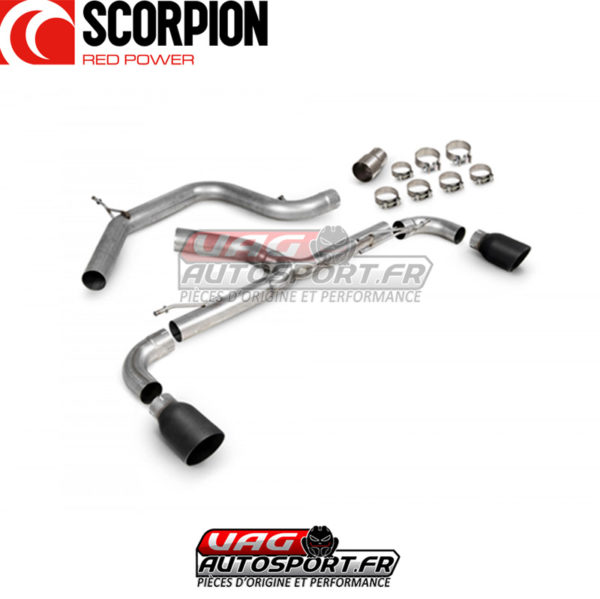 Demi-ligne / Cat-back sans intermédiaire Predator - VW  Golf Mk6 Gti 2.0 Tsi et Edition 35 - SVWS071C - Scorpion – Image 3