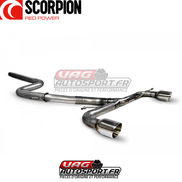 Demi-ligne d'échappement sans intermédiaire Predator - VW Scirocco R (2009 2017) - SVWS072 - Scorpion – Image 3