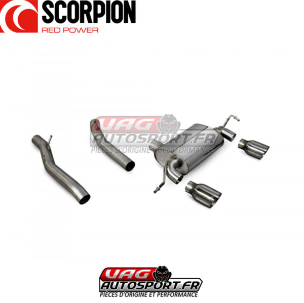 Demi-ligne / Cat-back sans intermediaire - Audi TT Mk1 Quattro Sport (1999 2006) 1.8T 240cv - SAUS057 - Scorpion – Image 3