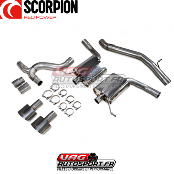 Demi-ligne d'échappement avec suppression d'intermédiaire - Seat Leon Cupra ST 300 4Drive (2018 2022) - SSTS017 - Scorpion – Image 3