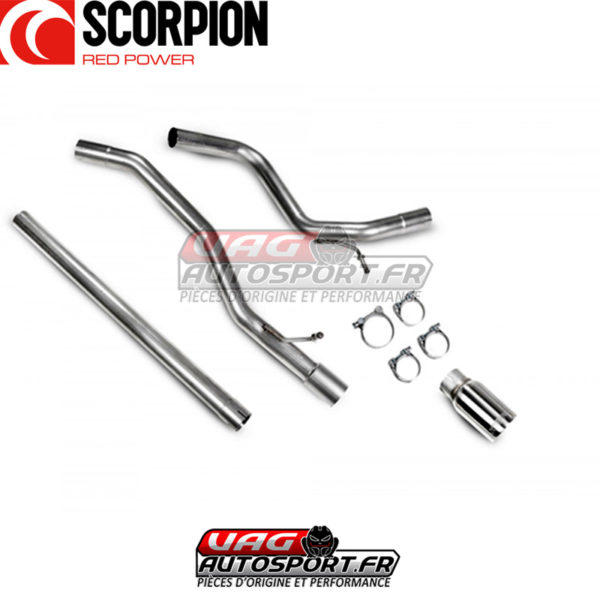 Demi-ligne d'échappement sans intermédiaire - VW UP! GTI / UP! TSI (2018 2022) - SVWS059 - Scorpion – Image 3