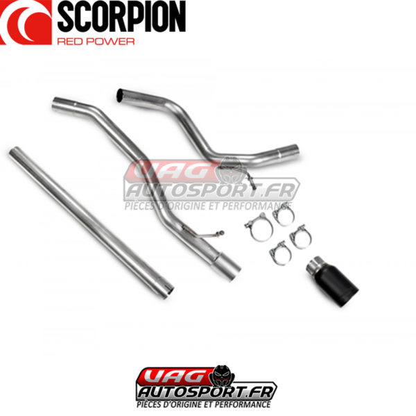 Demi-ligne / Cat-back sans intermediaire - VW UP! GTI et UP! TSI (2018 2022) - SVWS059C - Scorpion – Image 3