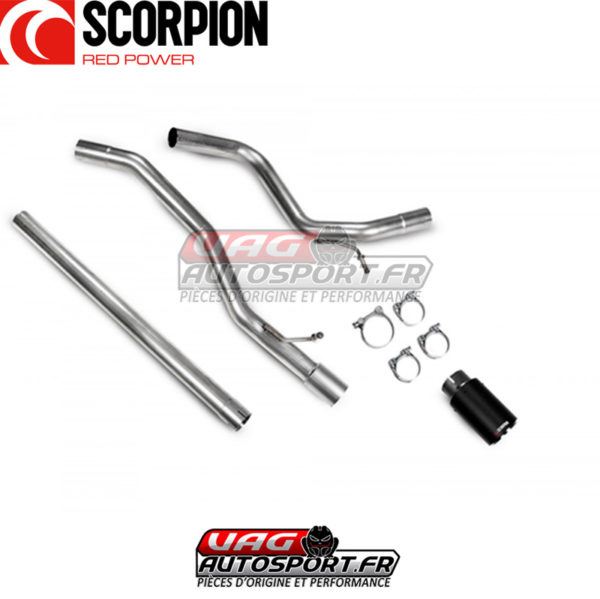 Demi-ligne / Cat-back sans intermediaire - Volkswagen UP! GTI / UP! TSI (2018 2022) - SVWS059CF - Scorpion – Image 3