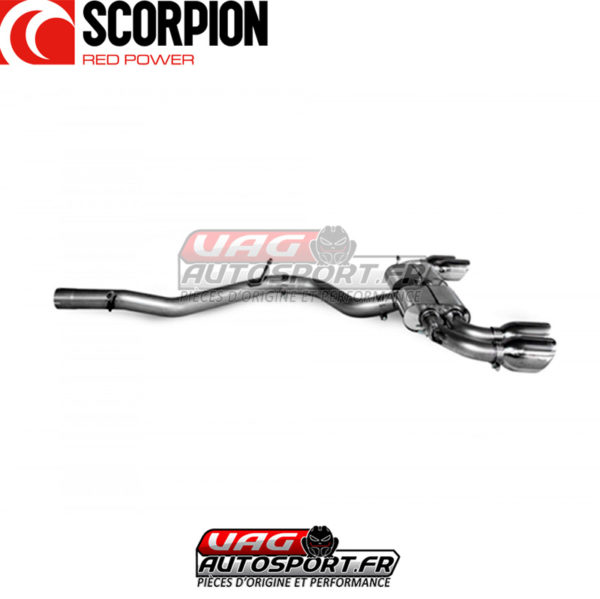 Cat-back sans intermédiaire sans valve - Audi S3 8Y Sportback 2.0 TSI EA888.4 (2020 2022) - SAUS094 - Scorpion – Image 3