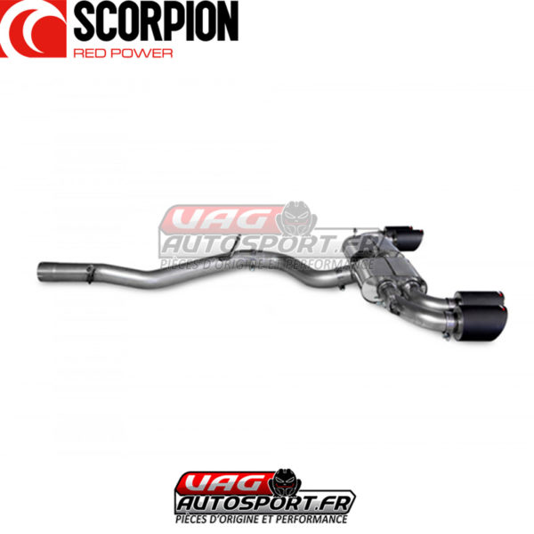 Cat-back sans intermédiaire sans valve - Audi S3 8Y Sportback 2.0 TSI EA888.4 - SAUS094CF - Scorpion – Image 3
