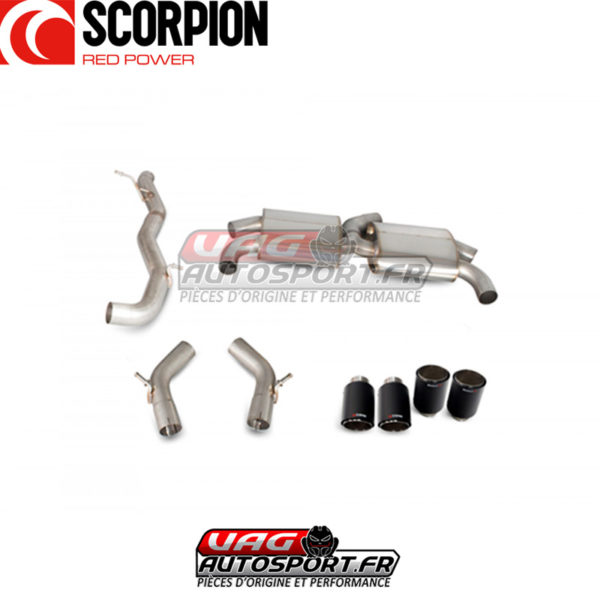 Demi-ligne / Cat-back sans intermediaire sans valve - Audi SQ2 (2019 2022) - SAUS091CF - Scorpion – Image 3