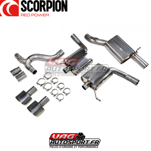 Demi-ligne / cat-back apres FAP avec silencieux - Seat Leon Cupra ST 300 4Drive (2018 2022) - SST017 - Scorpion – Image 3