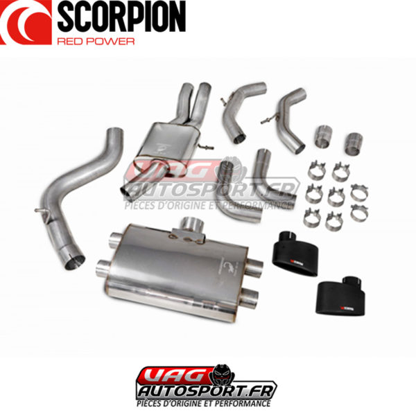 Demi-ligne d'échappement INOX 80mm - Audi RS3 8V Facelift - 2.5 TFSI EVO - SAU080CF - Scorpion – Image 3
