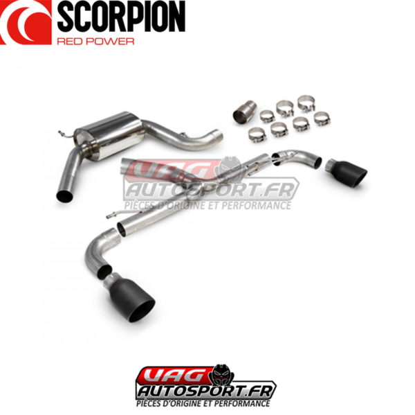 Demi-ligne INOX avec silencieux "Predator" - VW Golf Mk6 Gti 2.0 Tsi et Edition 35 2.0 TFSI EA113 K04 - SVW071C - Scorpion – Image 3