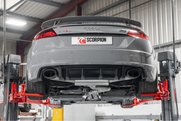 Demi-ligne / Cat-back sans intermediaire sans valve - Audi TTRS MK3 Coupe (8S) 2.5 TFSI EVO - SAUS082CF - Scorpion – Image 4