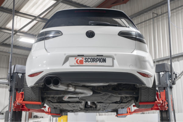 Demi-ligne / Cat-back - Volkswagen Golf 7 GTD 2.0 TDI 184cv (2013 2017) - SVWS067CF - Scorpion – Image 4