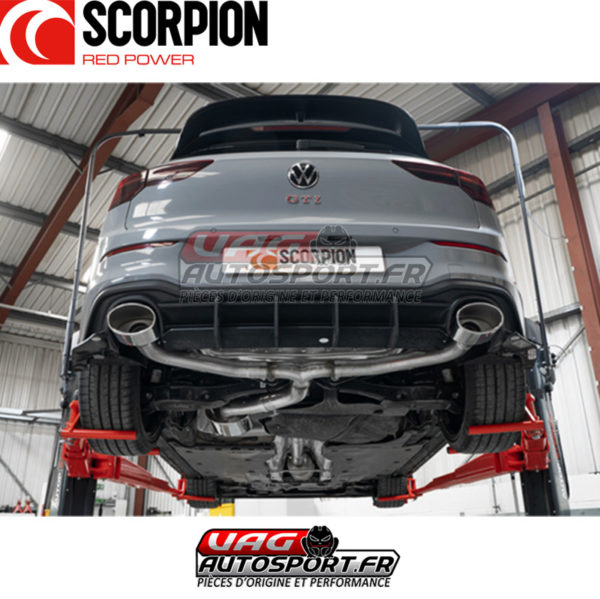 Demi-ligne / Cat-back sans intermédiaire - VW Golf 8 GTI Clubsport 2.0 TSI EA888 GEN4 - SVWS069 - Scorpion – Image 5